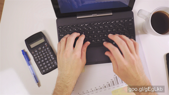Busy Person Typing On Laptop At Work 4K