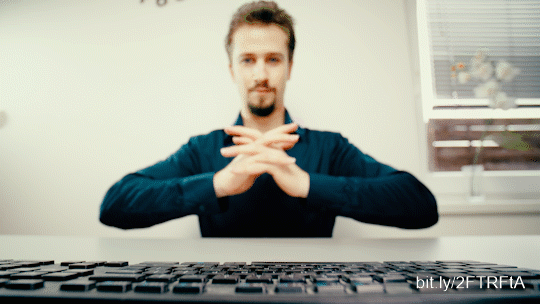 Man behind the keyboard